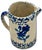 Unusual Antique American Blue Spongeware & Flower Decorated Stoneware Milk Pitcher Circa Late 19th Century For Sale - Image 12 of 18
