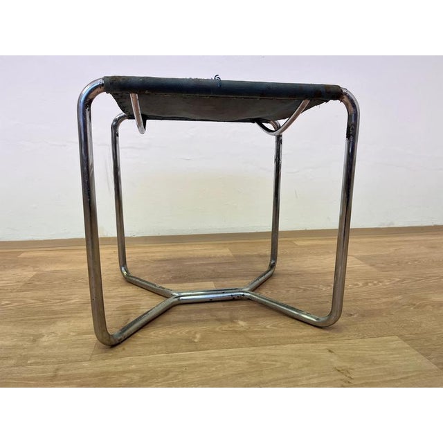 Bauhaus Chrome B8 Stool attributed to Marcel Breuer, 1930s For Sale - Image 7 of 8