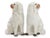 Mid 19th century English Staffordshire pottery King Charles spaniel dogs featuring traditional seated form with applied...