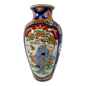 Antique Hand-Painted Imari Vase From Japan - Circa 1900