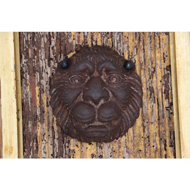 Origin: French. Circa: 19th Century. Material: Wood and Cast Iron. Item condition: Some imperfections are present on the...