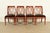 An outstanding set of four Regency or Neoclassical style dining chairs By Bernhardt USA, Circa Late 20th Century Carved...