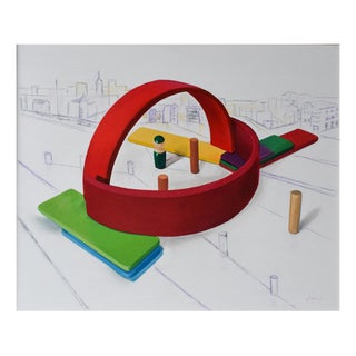 María Magán Lampón, Cityscape, 2026, Acrylic For Sale