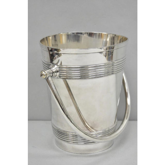 International Wilcox English Regency Silver Plated Champagne Ice Bucket "S" Mono For Sale - Image 9 of 18