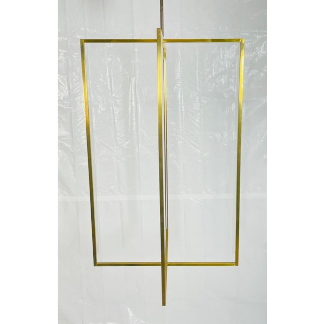 2020s Visual Comfort Modern Sean Lavin “Kenway” Led Brass Pendant For Sale - Image 5 of 18