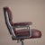 Wine Eames Time Life Executive Chair in Original Bordeaux Leather by Herman Miller For Sale - Image 8 of 12