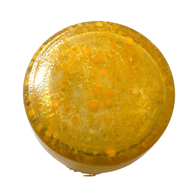 Glass Tall 1960s Empoli Orange Spatter Glass Vase For Sale - Image 7 of 8