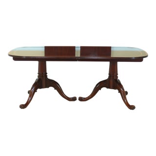 Millander Gorgeous Inlaid Mahogany Dining Room Table For Sale