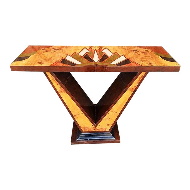 Art Deco Wall Console Table Vintage Furniture For Sale