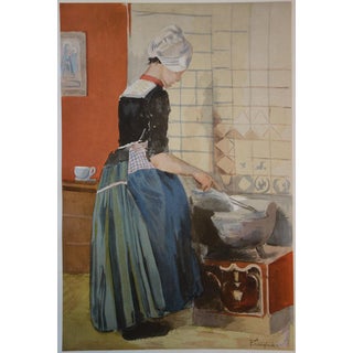F. Luigini, La Servante, 1897, Lithograph For Sale