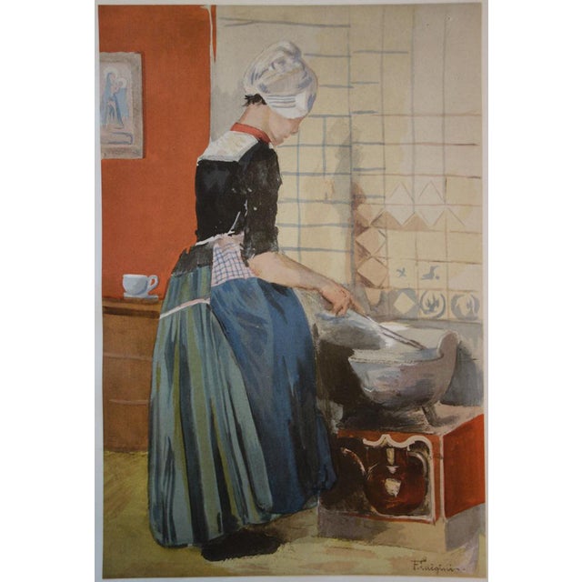 F. Luigini, La Servante, 1897, Lithograph For Sale