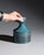 Turquoise Porcelain Vase and Lidded Box Set by Hans Theo Baumann for Rosenthal, 1964, Set of 3 For Sale - Image 14 of 17