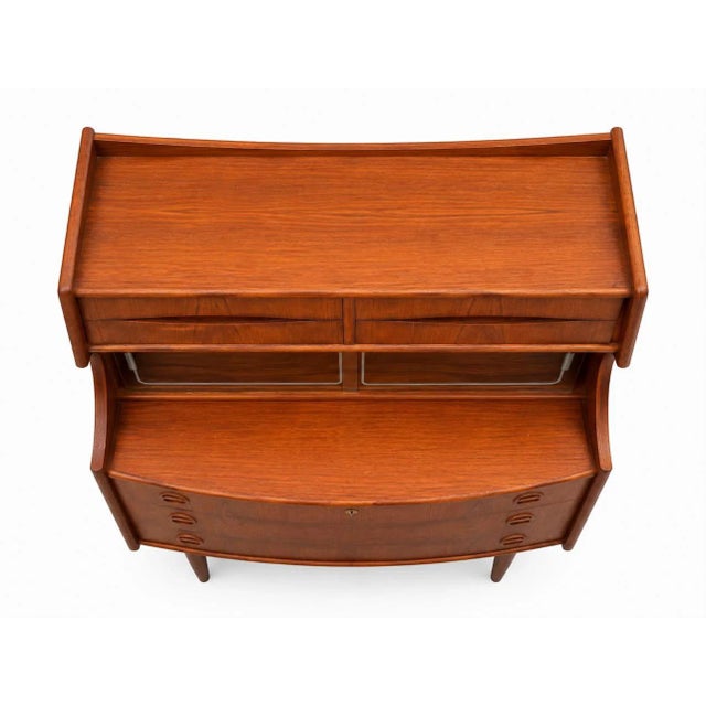 Danish Teak Desk with Display Cabinet from Gunnar Falsig, 1950s For Sale - Image 4 of 6