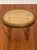 Wood French Louis XVI Style Tabouret Stool With Cane Top and Green Painted Accents, Early 20th C. For Sale - Image 7 of 18