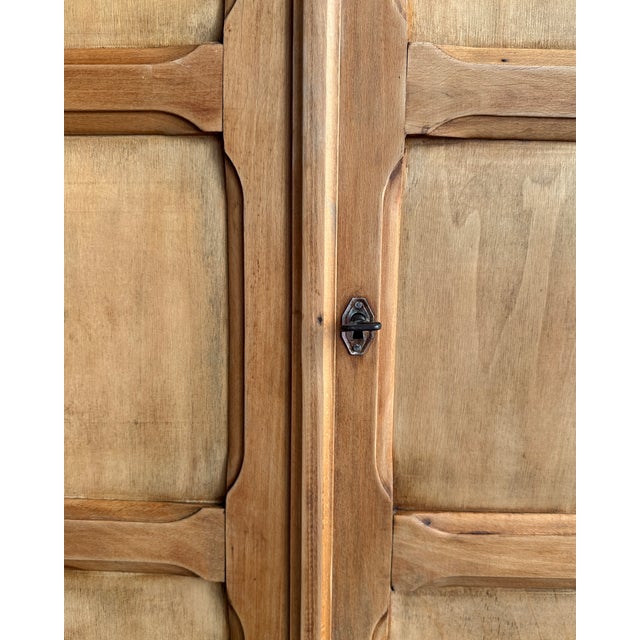 Wood Art Deco Wardrobe with Hanging Space, 1930s For Sale - Image 7 of 12
