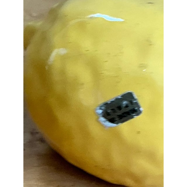 Vintage Italian Yellow Ceramic Lemon For Sale In West Palm - Image 6 of 10