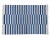 Textile Handmade Cotton Striped Rug, Deep Blue And White 8'x10' For Sale - Image 7 of 8