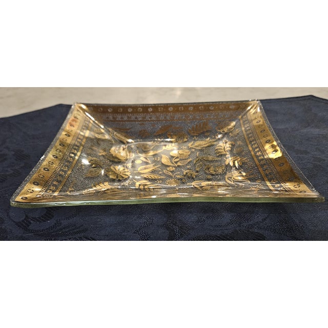 George Briard Serveware, in a gold MCM floral pattern; perfect for entertaining your friends and family or to serve...