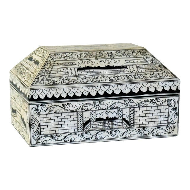 20th Century Vizagapatam Dresser Box From India For Sale