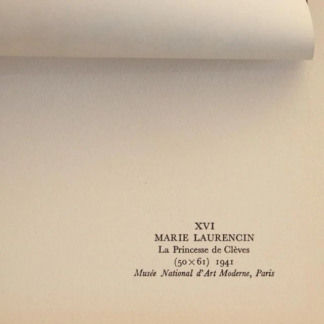 1950s 1951 After Marie Laurencin "The Princess of Cleves", First Edition Avant-Garde Parisian Lithograph For Sale - Image 5 of 8