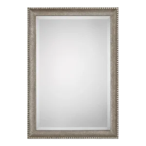 Beaded Rectangular Framed Mirror