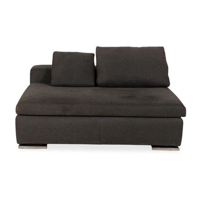 Moore Fabric Two-Seater Grey Sofa from Minotti For Sale - Image 11 of 11