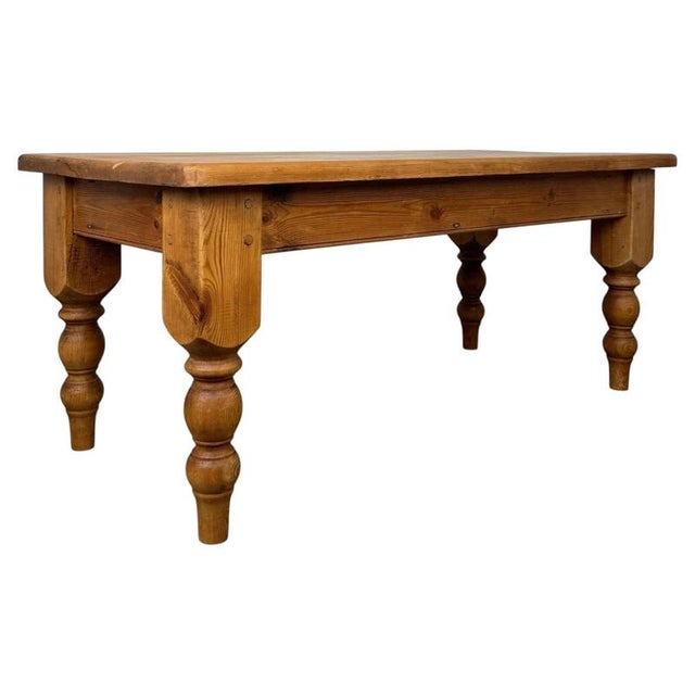 20th Century Pine Farmhouse Coffee Table For Sale - Image 9 of 9
