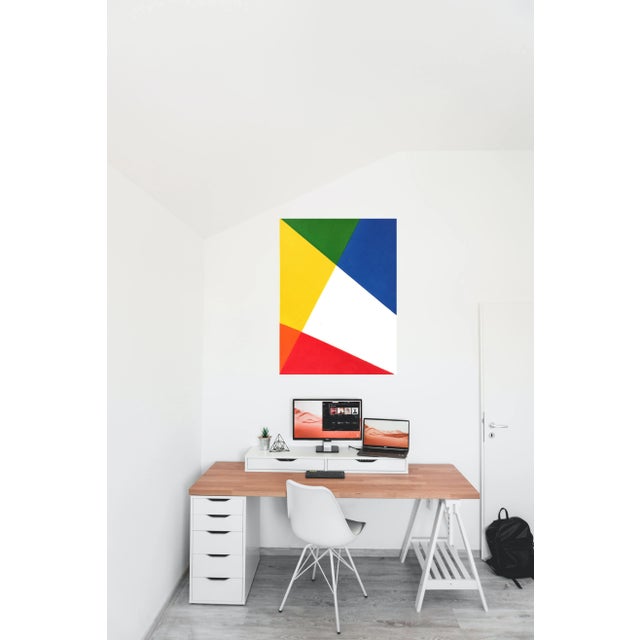 Contemporary "Ubuntu" Contemporary Minimalist Geometric Oil Painting by Shyun Song For Sale - Image 3 of 3