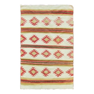 Antique Navajo Banded Geometric Rug, For Sale