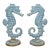 Pair of Vintage English Cast Iron Seahorses For Sale
