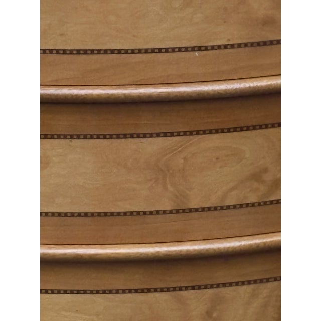 Inlaid Wood Chest of 5 Drawers, 1970s For Sale - Image 3 of 10