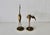 Mid-Century Modern Vintage Mid-Century Mantle Size Sculptural Brass Cranes Herons Water Fowl-a Pair For Sale - Image 3 of 14