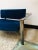 Vintage Velvet & Steel 2-Seater Sofa, 1980s For Sale - Image 10 of 13