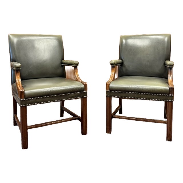 English Desk Chairs, Set of 2 For Sale