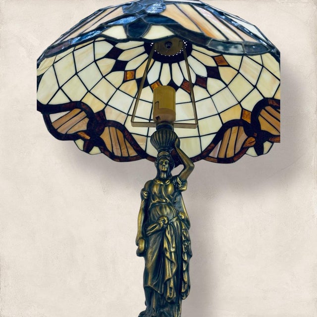 Tiffany Style Lamp from Honsel Leuchten, 1930 For Sale - Image 8 of 9