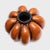 Sculptural and unusual, this elegant vessel is a 19th-century water jug made from constrained gourd with a rich patina....