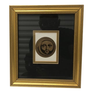 Framed Fornasetti Style Sun Art For Sale