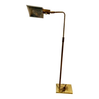 1980s Koch and Lowy Brass Articulated Adjustable Floor Lamp For Sale