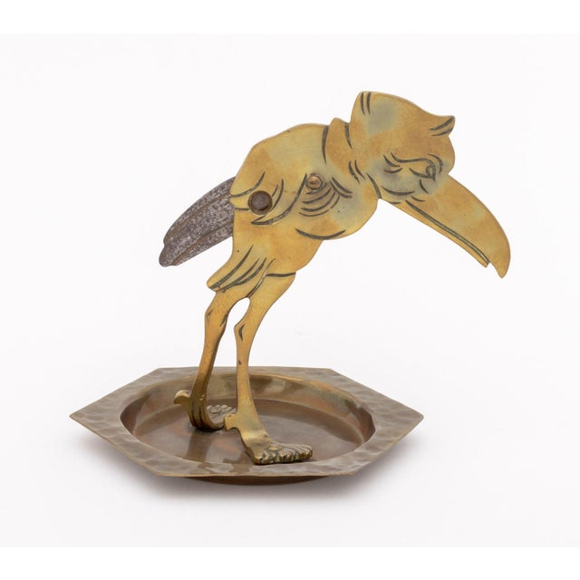 1900 - 1909 Ignatius Taschner Bird Form Cigar Cutter and Ashtray, Circa 1900 For Sale - Image 5 of 8