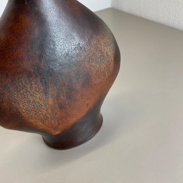 German Fat Lava Ceramic Pottery Vase by Gerda Heukoth for Carstens Tönnieshof, 1970s For Sale - Image 10 of 18