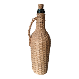 Vintage Wicker Wrapped Demijohn Bottle