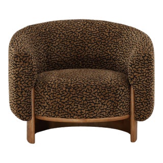 Monaco Leopard Barrel Chair For Sale