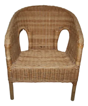 Small Wicker & Rattan Armchair