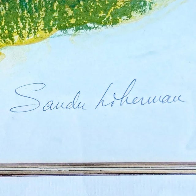 Beautiful Signed and numbered lithograph by Sandu Liberman depicting two children sitting on the floor. Sandu Liberman was...