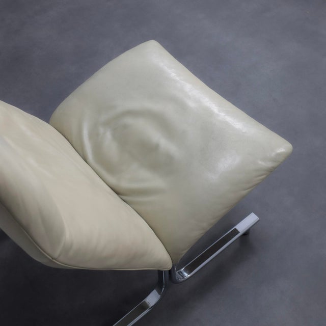 Cream DS-2030 Lounge Chair by Hans Eichenberger for de Sede, Switzerland, 1970s For Sale - Image 8 of 12