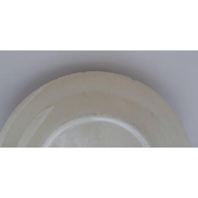 Mid 20th Century Spode Style Blue and White Ceramic Charger Plate For Sale - Image 4 of 9