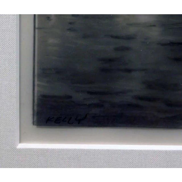 1980s John Kelly Untitled Original Graphite Pencil of Venice, Custom Framed For Sale - Image 4 of 6