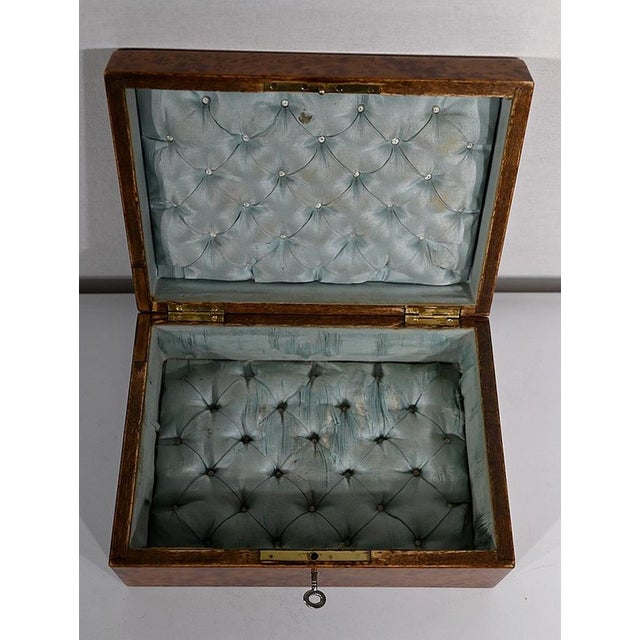Napoleon III Jewelry Box in Burl Cedar, Late 19th Century For Sale - Image 10 of 18