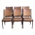 Johannes Andersen Rosewood Dining Chairs Set of 6 Leather Seating Denmark 1960s For Sale