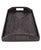 Boho Chic Artifacts Rattan Rectangular Serving Tray with High Handles in Black For Sale - Image 3 of 3